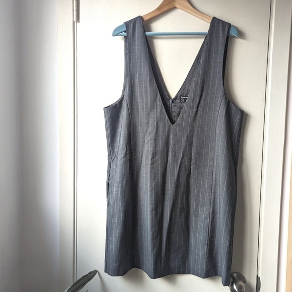 NWT Frank And Oak Pinstriped Dress - Picture 1 of 5